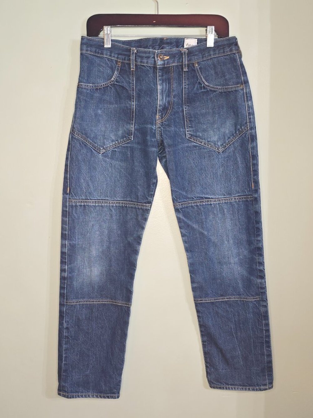 Gamine Slim Slouch Dungaree, US Women's Waist 32", Inseam 28", Gently used, $170
